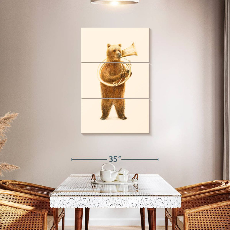 Ketti l'ours et son hélice, H 45 po x l 28 po