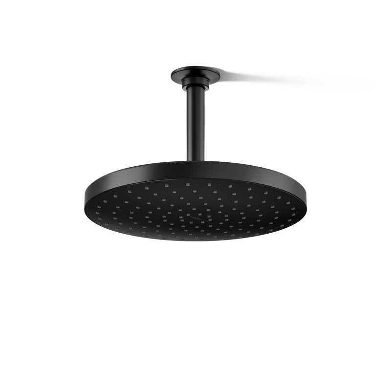 Flood Fixed Shower Head, Matte Black