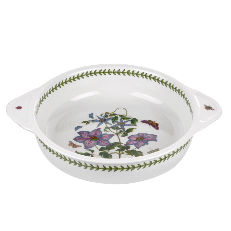 Plat de cuisson Portmeirion Botanic Garden avec poignées 10 po