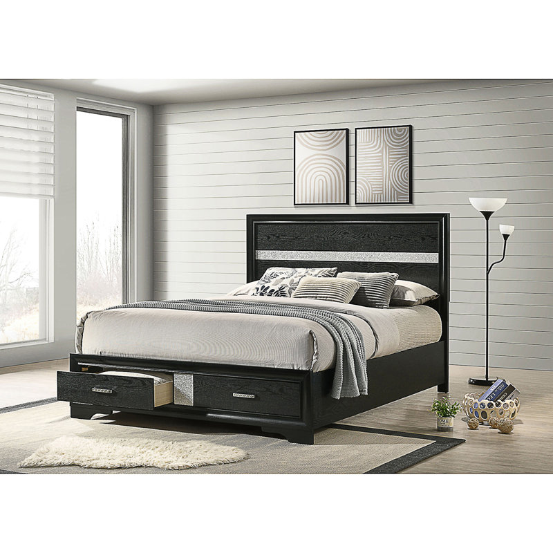 Queen Storage Panel Bed