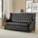Atravion 73.5'' Transitional Vegan Leather Sofa Bed with Button-tufted Back