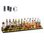 Présentoir de bouteilles de boissons alcoolisées à DEL, étagère de bar éclairée à 3 niveaux de 70 pouces avec télécommande RF et contrôle des applications, 7 couleurs statiques, étagère à whisky en acrylique pour 52 bouteilles, alimenté par adaptateur uniquement