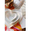 Mikasa Chalk Large Heart Porcelain Serving Bowl, 21cm, White