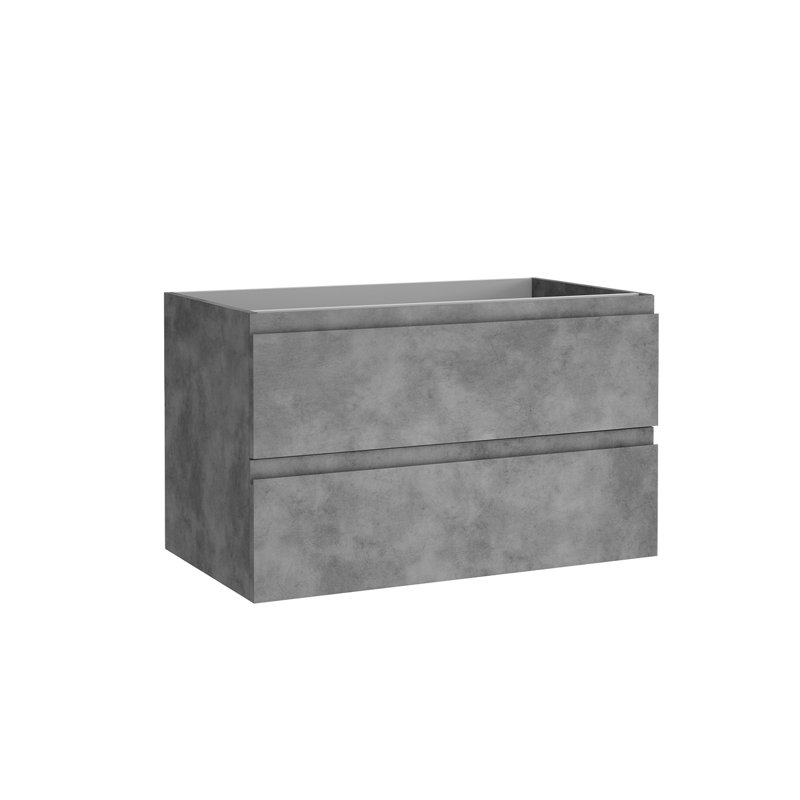 Base de meuble-lavabo mural simple 36 po Pasadena, Ciment