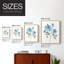 Reproduction encadrée «Sketchy Blue II» - bois massif-588620579