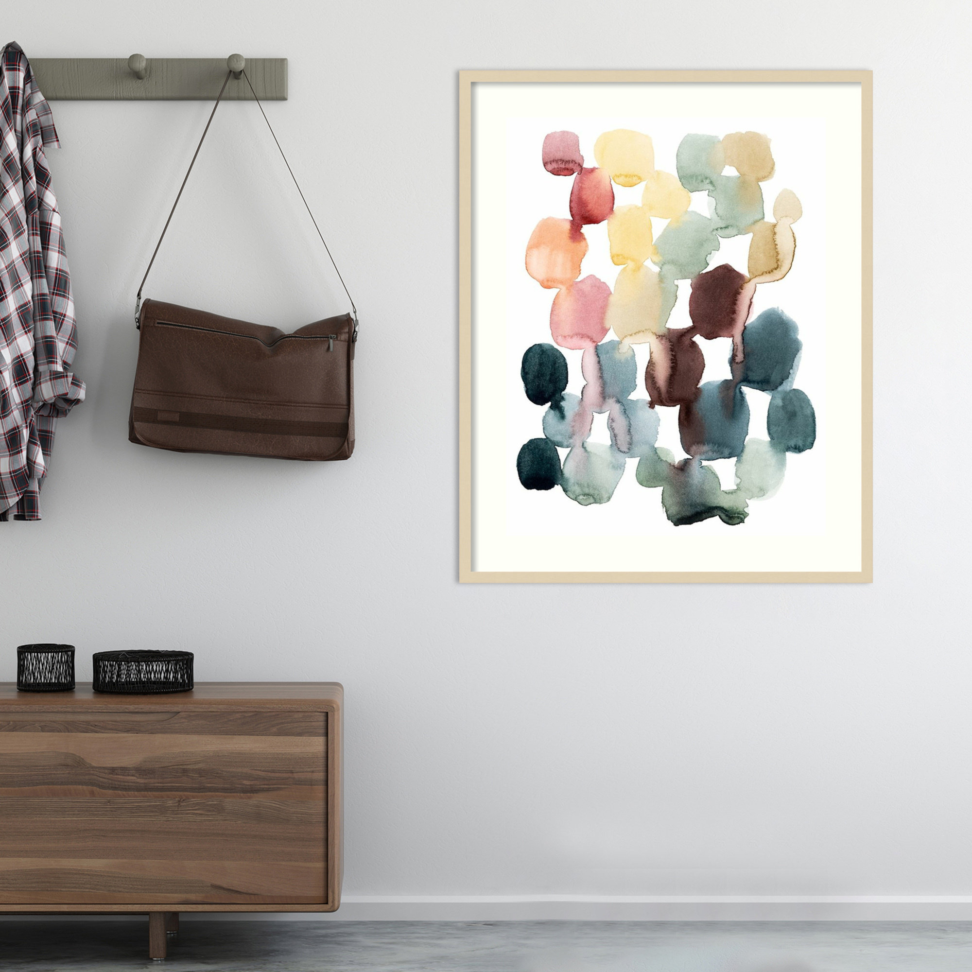 Desert Stones II by Grace Popp, 41" H x 33" W, Natural Framed Paper