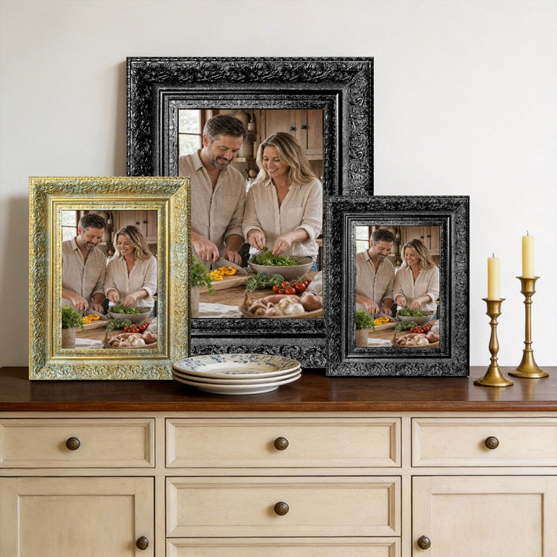 Black Picture Frame - Set of 3, Black, 3, L 11 po x H 14 po