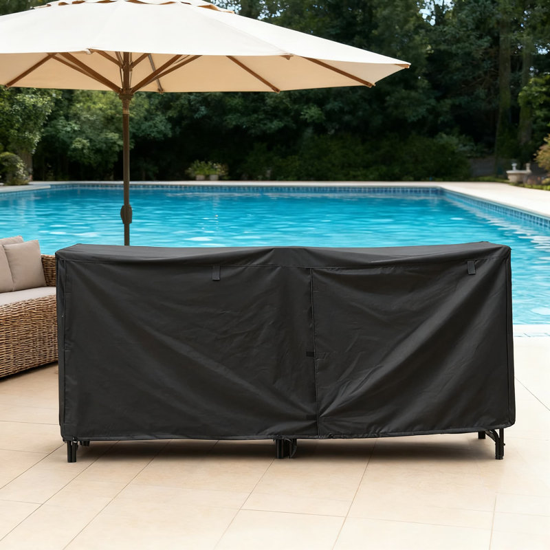 Housse de support en bois de chauffage robuste et imperméable, protecteur de rangement pour bûches en tissu Oxford 600D avec fermeture à boucle sécurisée pour une protection toutes saisons