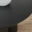 Delshawn Pebble Shaped Pillar Legged Round Veneer Wood Coffee Table - Luxury Scandi Style-1233926597