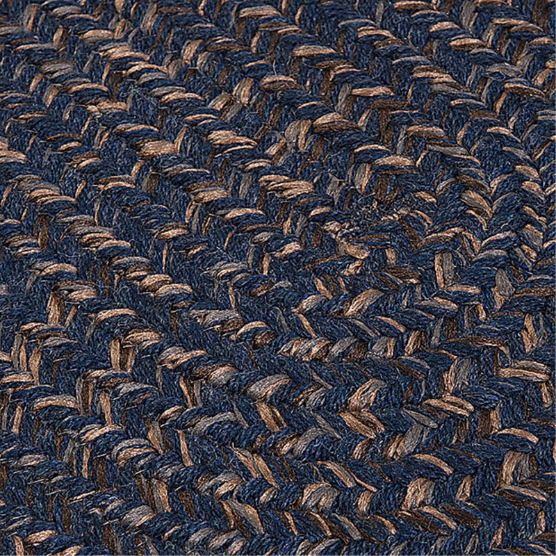 Tapis en laine tressée à la main Markera, Rond 12 pi