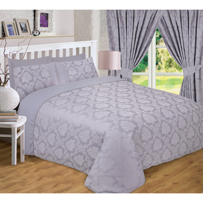 REGENCY Jacquard Duvet Cover Set Rolph, Kingsize Duvet Cover + 2 Standard Pillowcases