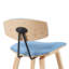 Tabouret de bar ou de comptoir moderne Bilgin Payton avec assise rembourrée et structure en bois-714927828-714927851-714927847