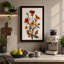 Single Stem in Bloom Botanical 1 Piece Wrapped Canvas Wall Art-610606898-610606899