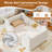 Toddler Cloud Bed (2-7y) - Removable Guardrail Velvet Bed (white/pink/gray)-319501086