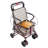 Foldable Rolling Walker For Seniors, Storage Cart For Olders With Seat, Walking Aids With Seat