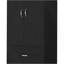 Armoire Tarento, deux tiroirs, finition wengé noir-955069686