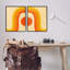 Soleil couchant sous un ton chaud, arc-en-ciel, ensemble de 2 estampes par Daphne Polselli-98086296-98086303