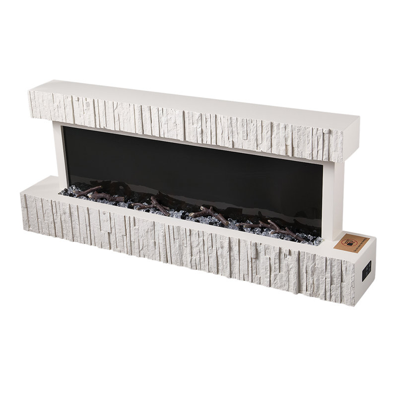 Wall Mounted Electric Wifi Fireplace with Remote Control, 50cm H x 120cm W x 18cm D