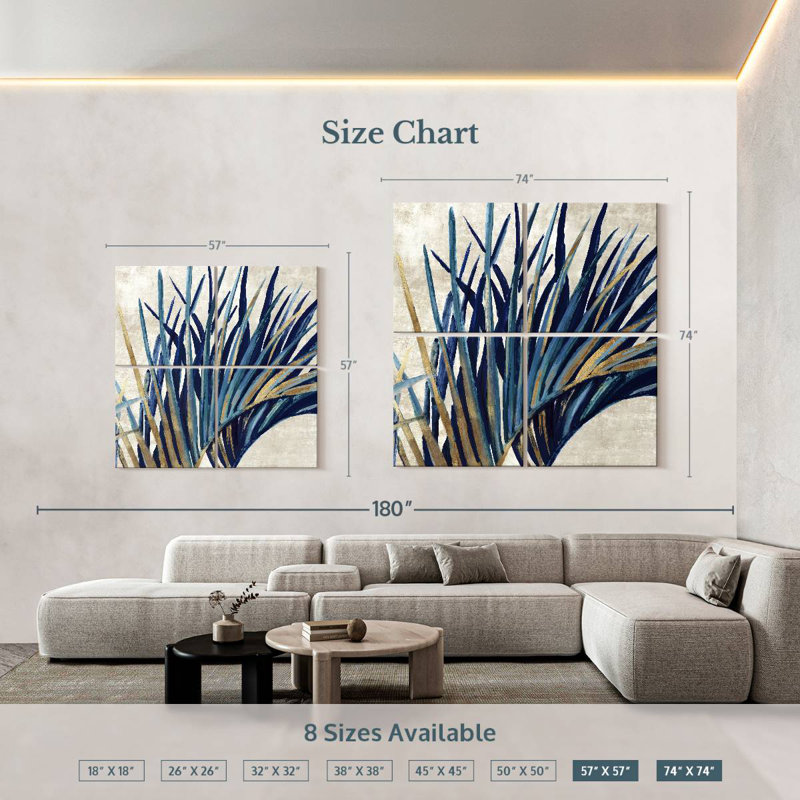 Harnek Easing Palm I, 74'' H x 74'' W