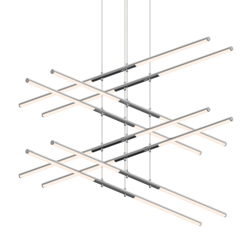 Tik-Tak® 16 - Light LED Chandelier, Polished Chrome