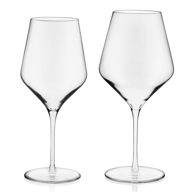 Libbey Signature Greenwich Tall Clear Glass Wine Set for Red and White Wines