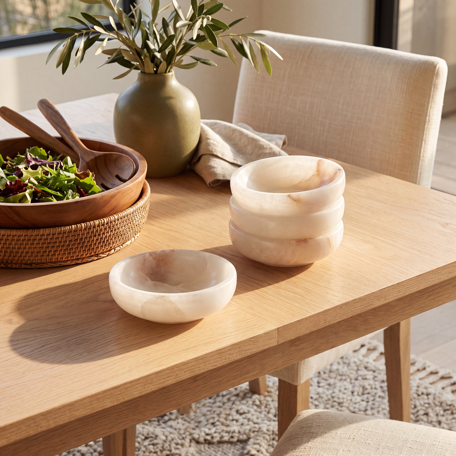 Merribeth Genuine Marble Dessert Bowl