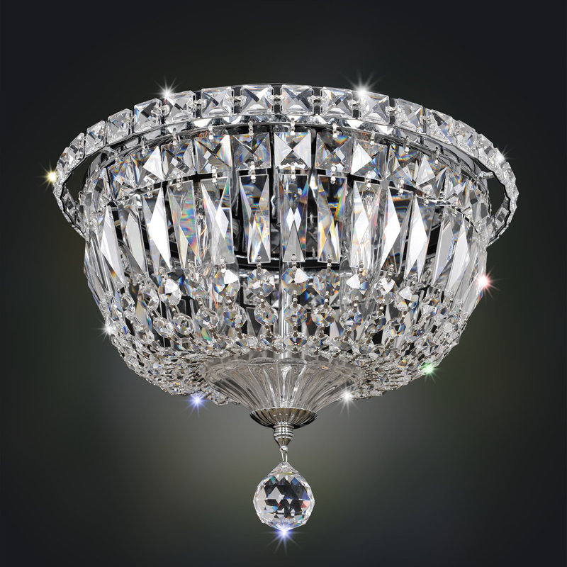 Betti 4 LT Chrome/Clear Flush Mount Allegri