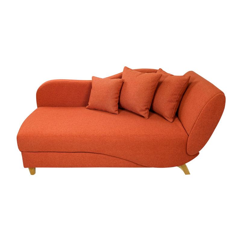 Chaise longue rembourrée Chanoa, Orange