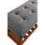 Banc rembourré en tissu avec rangement ouvert-1196534837