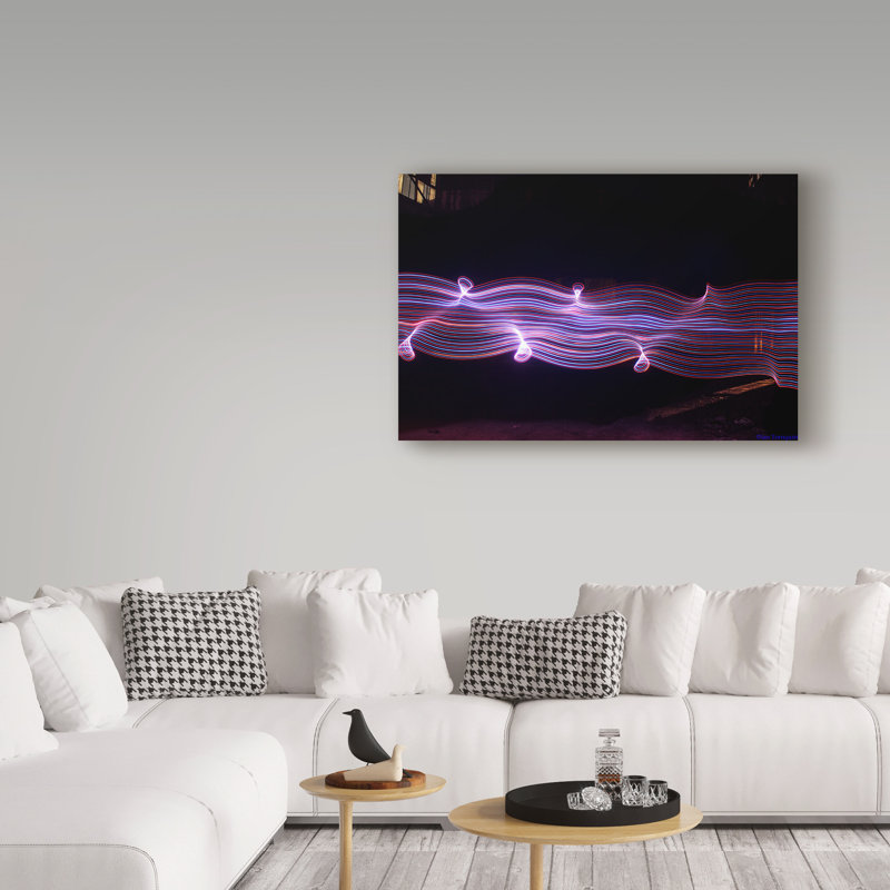 «Warped Light Wall» par Soghomon, impression sur toile tendue, H 12 po x l 19 po x P 2 po