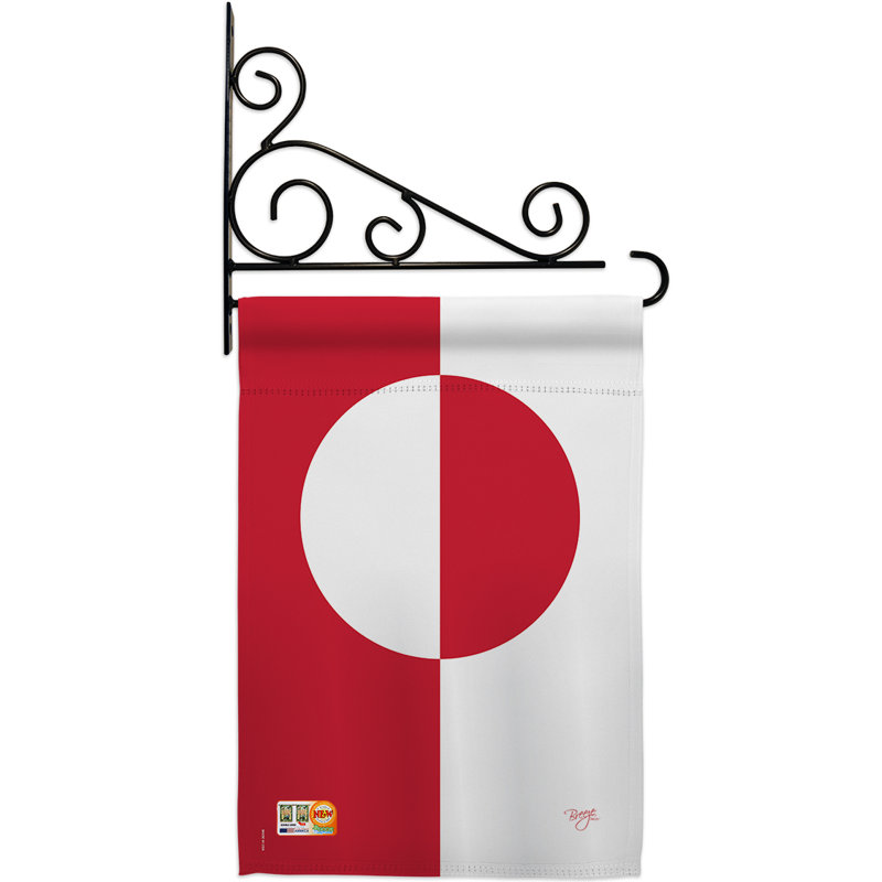 Double Sided 18.5 in. H x 13 in. W Polyester Flag set