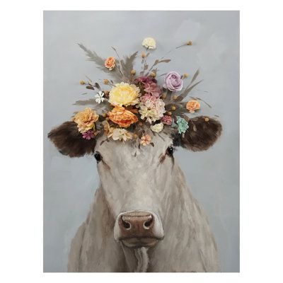 Art floral sur toile 30 po x 40 po