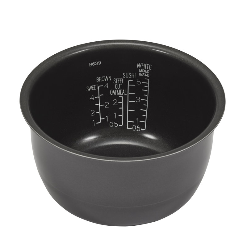 Black 10-Cup Induction Heating Rice Cooker with Nonstick Stainless Steel