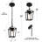 Daxson 1-Bulb 11'' H Mini Geometric Dimmable Outdoor Hanging Pendant Lantern
