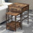 Nesting Table Set Of 2 Side Tables, Stacking End Table With Storage Shelf And Fabric Drawer, 2 Tiers Industrial Nightstand, Bedside Table Organizer For Living Room Bedroom