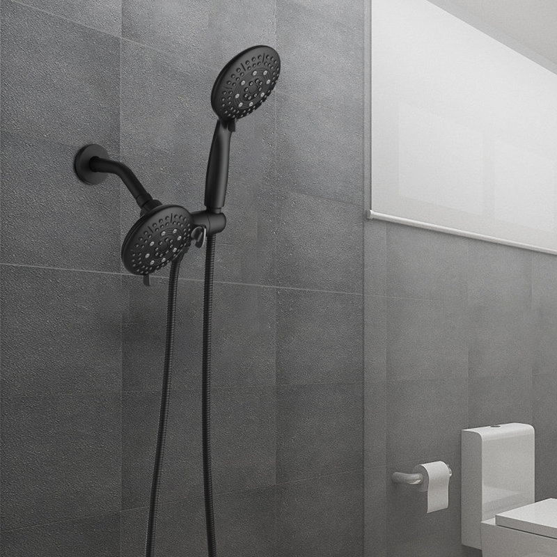 Pomme de douche à main Combo Rain, Noir mat