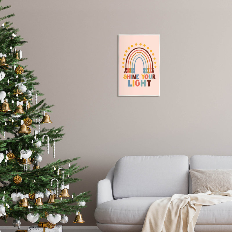 Shine Your Light Hanukkah at-160, H 19 po x l 13 po x P 0,5 po, Plaque murale