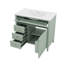 Armoire de meuble-lavabo 36 po, avec lavabo en céramique, 3 tiroirs-120332099-120332101