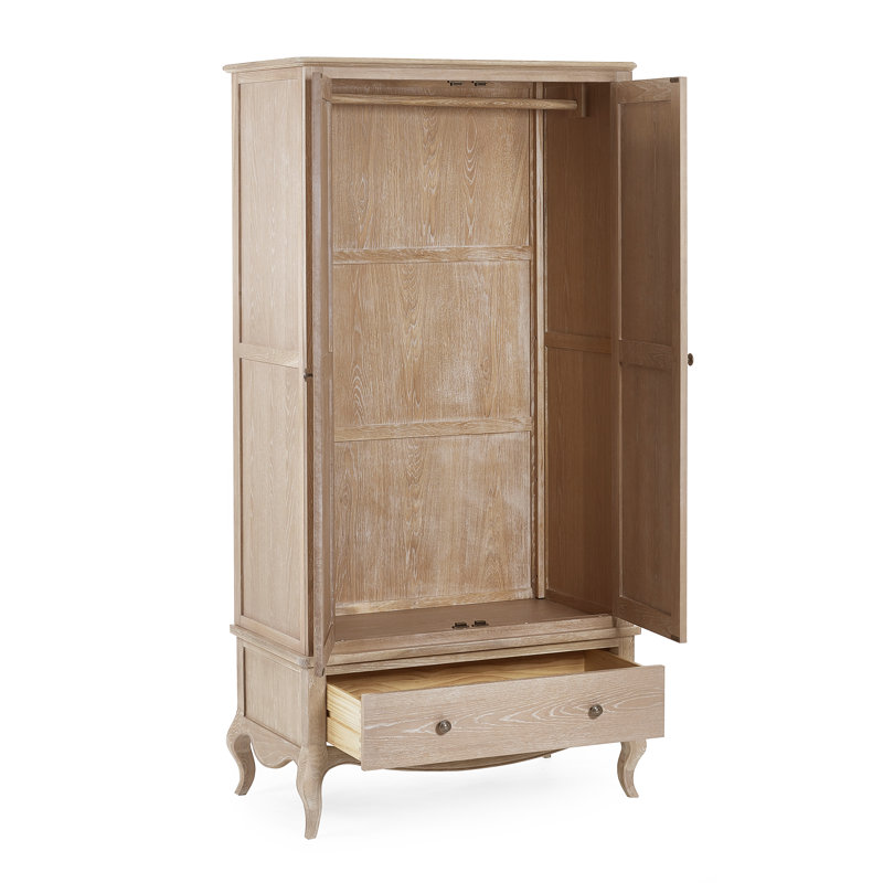 Satilla 2 Door Wardrobe, Limed Oak