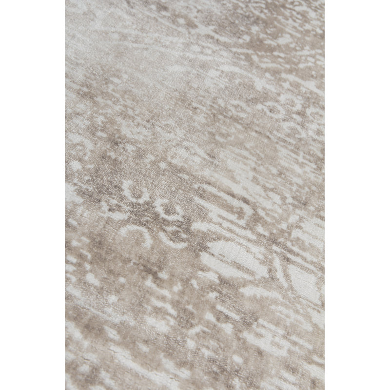 Koda Floral Area Rug in Beige, Rectangle 8' x 10'