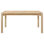 Naoma 59-Inch Rectangular Wood Dining Table with Rounded Legs, White Washed