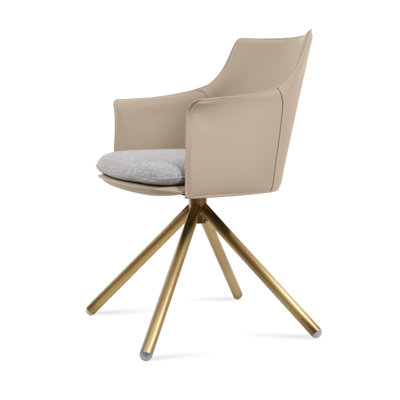 Briancon Stick Swivel Arm Chair