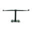 Black Wrought Iron Shutter Dog Holders Propeller Design