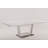 71" White Wood and Metal Self-Storing Leaf Pedestal Base Extendable Dining Table-150758612-18294166
