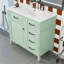 Meuble-lavabo de salle de bain avec lavabo en céramique, tiroir rabattable et tablette réglable-1014660608