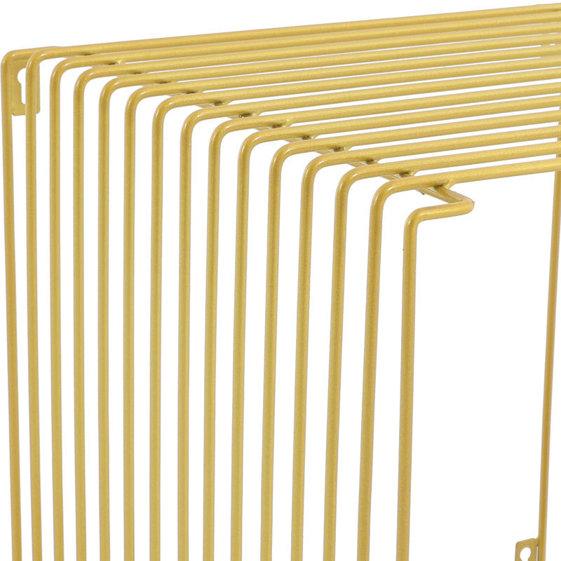 Table d'appoint carrée, table d'appoint polyvalente en fer, table de bout carrée, Doré