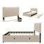 Lit plateforme en velours avec lit gigogne simple Modern-1433504585-1433504584