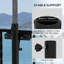 Porte-parapluie de patio Outsunny