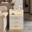 Eaden 3 Drawer Nightstand With Light-1721017821