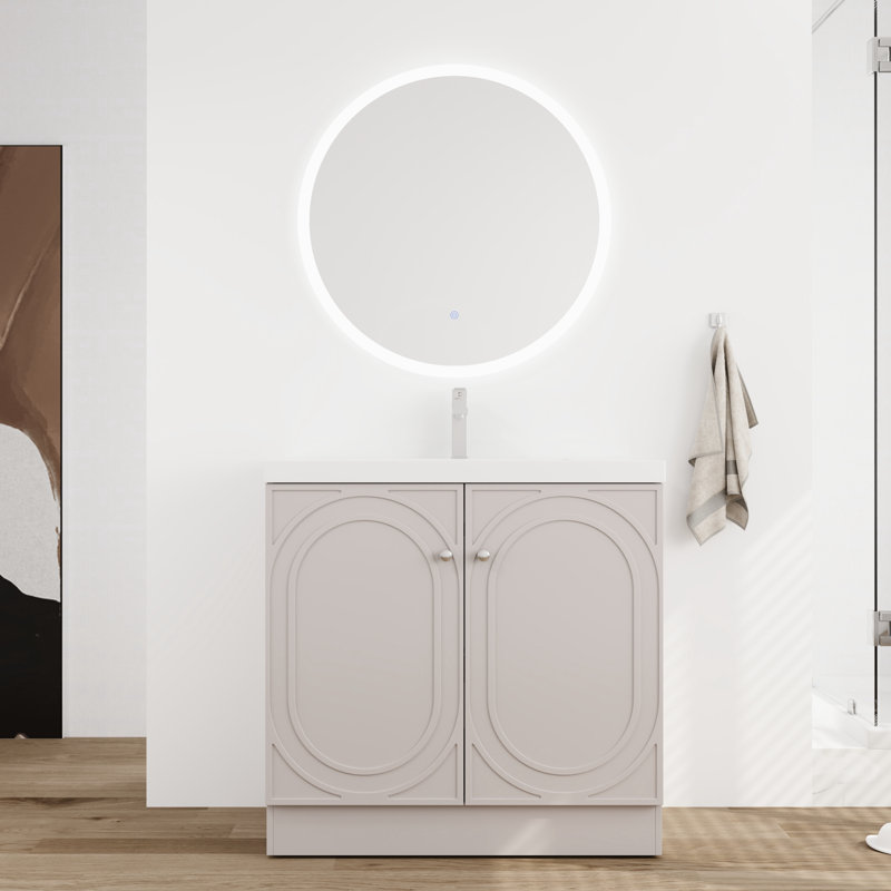 Meuble-lavabo simple 36 po avec plateau en résine